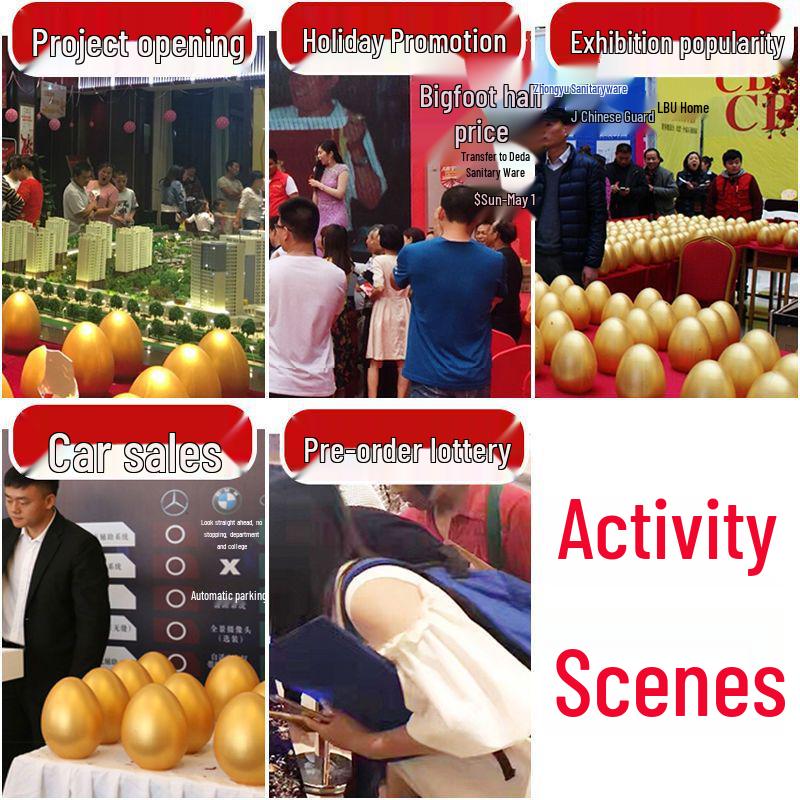 Golden Egg Props - Free Shipping for Wedding Celebrations and Events