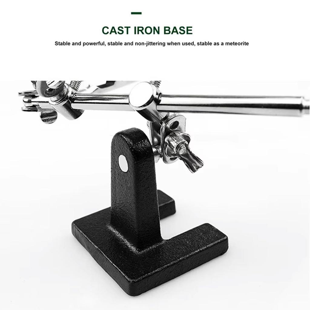 NOELAMOUR 5x Vergrößerungsglasständer mit Klemme für Präzisions- und Plastikmodellbauarbeiten, Löten,