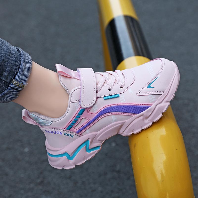Dziecięce buty na co dzień Unisex lekkie buty studenckie do biegania skórzane buty sportowe dziecięce chłopięce rekreacyjne tenisówki