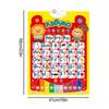 Russian Electronic Interactive Alphabet Wall Chart Talking ABC 123s Music Learning Poster for Kids Roll Learning Pronunciation