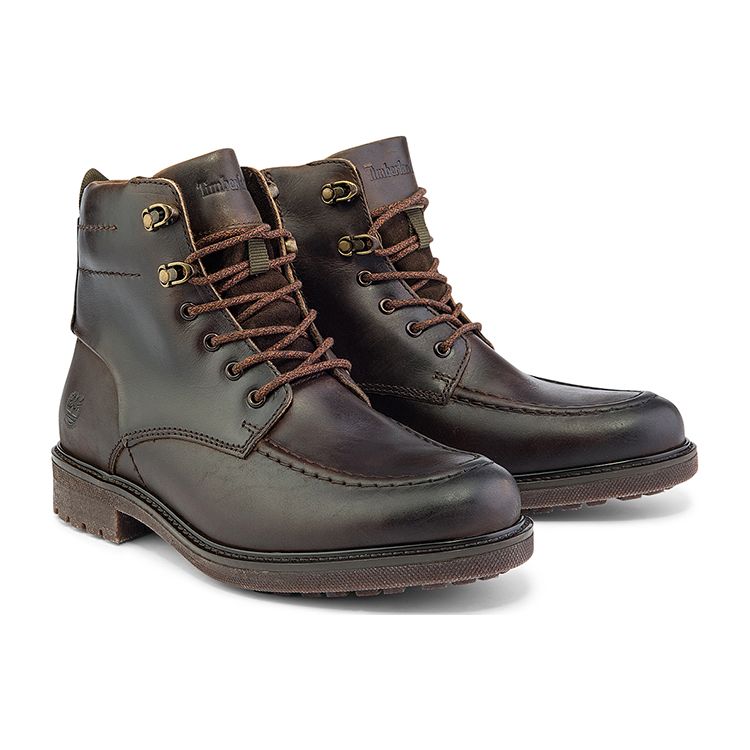 Timberland Oakrock Casual Waterproof Short Boots Men Boots Dark-Brown A2KBY242