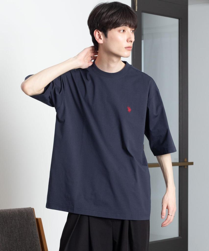 [WEGO] Cool-touch, WEB Exclusive, Special Order U.S. POLO ASSN. One-Point Embroidery BIG T-Shirt, Short Sleeve, Oversized Fit, Loose Fit, Spring, Summ