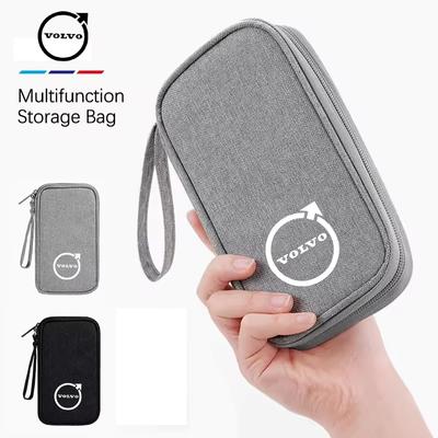 Portable Car Key Pack Auto Driver's License Phone Storage Bag For V50 T6 V90 EX30 EX90 EM90 C40 S40 S80L C70 CX70 Rdesign