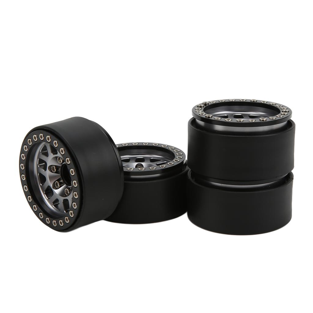4 Stück/Satz 1,9 Zoll Aluminiumlegierung Beadlock Felgen für Axial SCX10 90046 RC Crawler Auto