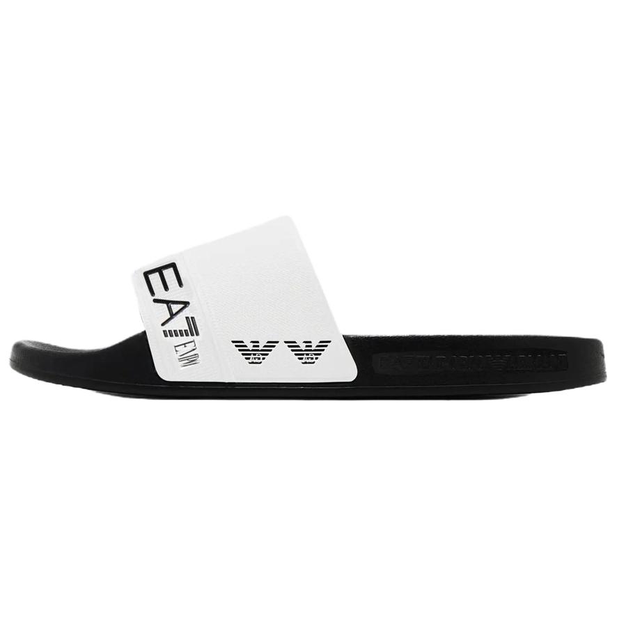 Emporio Armani EA7 Round Toe Slip-On Swimming Beach Sandals Unisex Sandals White 7X000110AF15128FC079