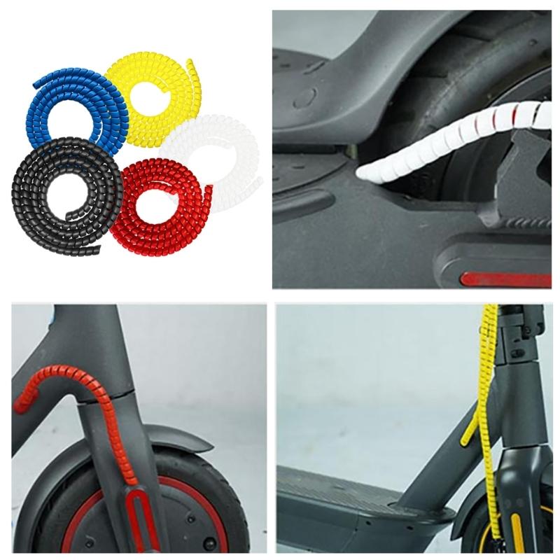 Scooter Brake Line Spirals Tube Protector Cover Electric Scooter Cable Housing Cable Sleeves for M365 Scooter Parts