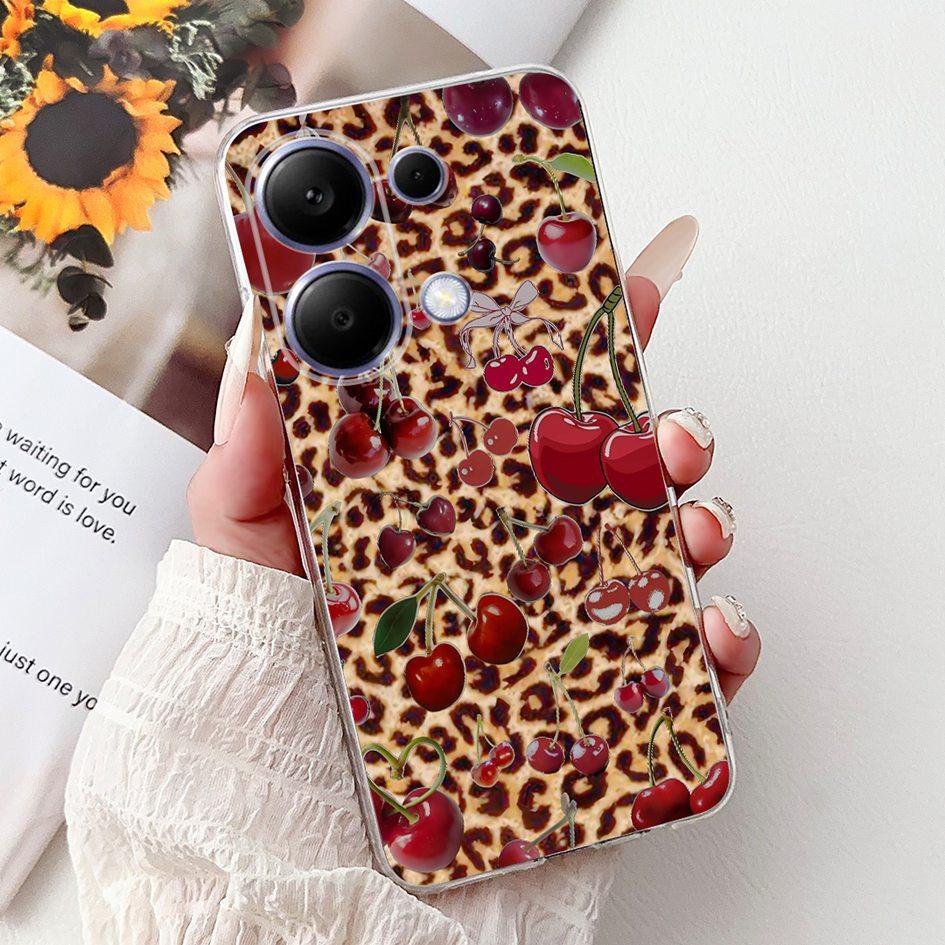Pro pouzdro Xiaomi Redmi Note 13 Kryt Note 13 Pro Populární malovaný květinový měkký silikonový kryt na telefon Pro Redmi Note13 Pro 4G 5G Funda