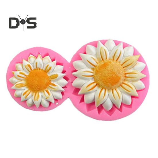 Fondant Mold Reusable Decorating Tools BPA Free Cherry Flower Fondant Cake Mold