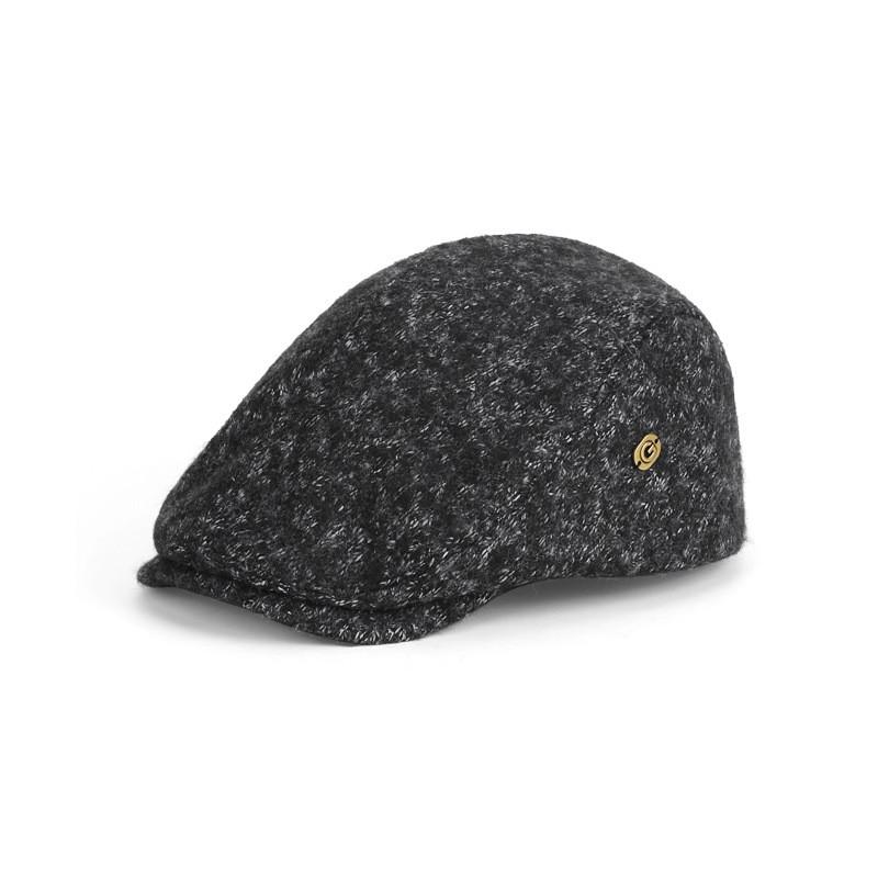 

Vintage Beret Hat For Women With Warmth And Features For Fall And Winter Fashion чорний