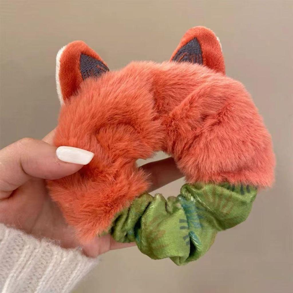 Cute Judy Nik Cartoon Plush Ears Hair Tie: 2025 Autumn/Winter Edition for Women