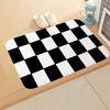 Zebra Print Animal Pattern Doormat Classic Geometric Striped Non-Slip Entrance Rug Modern Safari Wildlife Decor Carpet