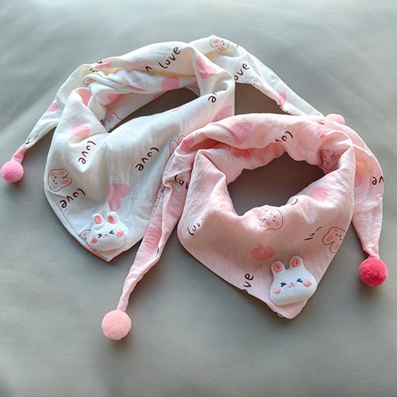 2025 Cute Children's Triangle Scarf - Warm & Versatile Neck Warmer for Autumn & Winter