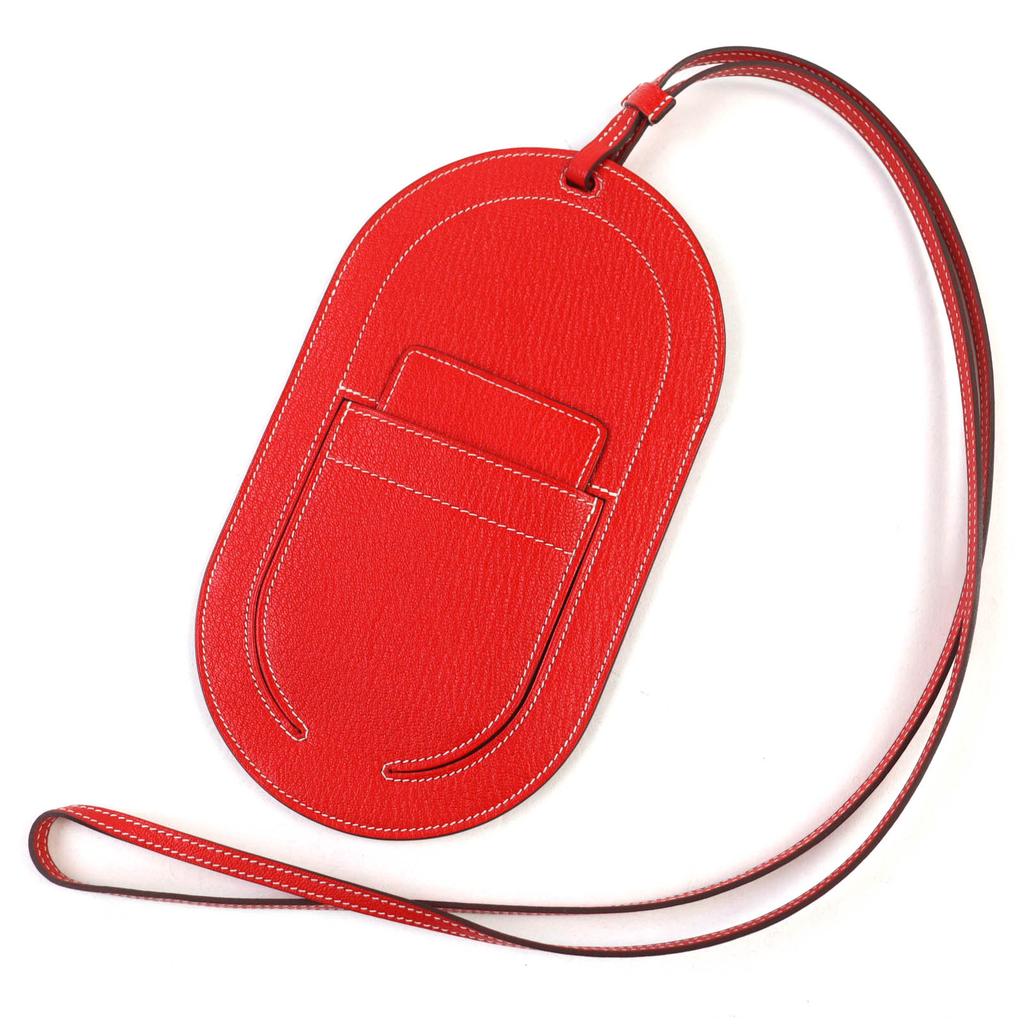 Ótimo HERMES In the Loop To Go GM Capa para telemóvel com porta-cartões Shave Usado