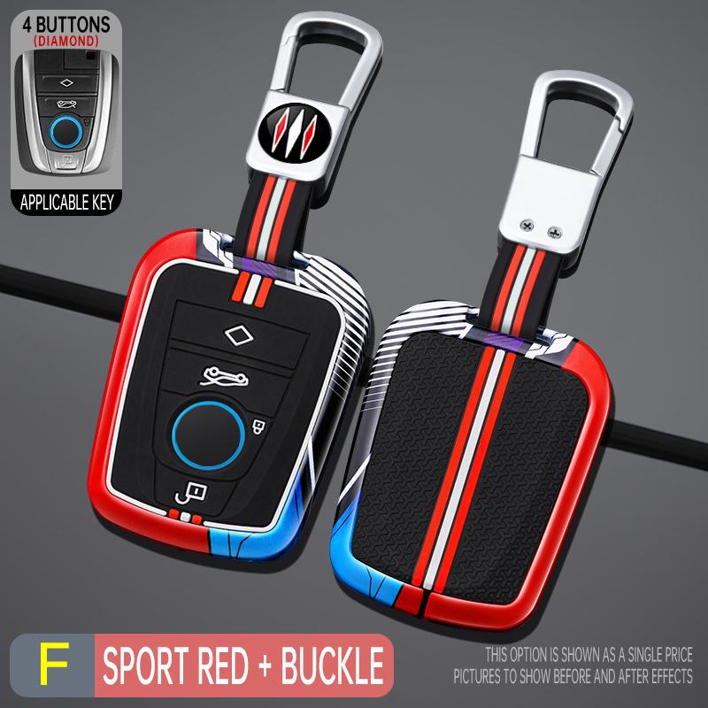 

Interior Mouldings Zinc Alloy Car Smart Remote Key Case Cover Protective Shell Fob for BMW I3 I8 Series CAR interior Key Bag Key
