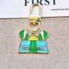 Pickleball Bag Tag Keyring Hot Selling English Pickball Pendant For Party Hoilday Handbag Birthday Gift Car Keychain Accessories