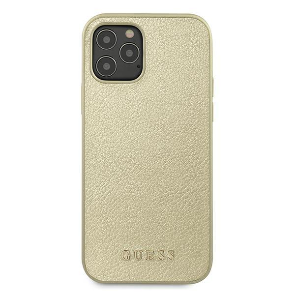 Guess Guhcp12Liglgo Iphone 12 Pro Max 6,7 Złoty/Gold Hardcase Iridescent