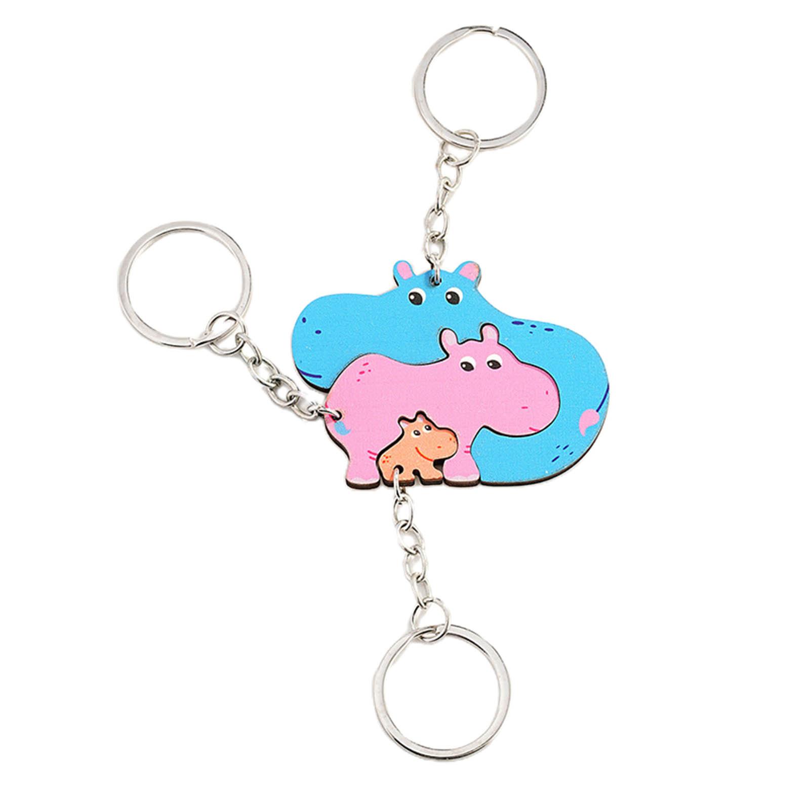 

Stylish Couple Keyrings Cute Bag Pendants Animal Shape Stylish Keyrings Set Great for Anniversaries Valentines Birthdays 1