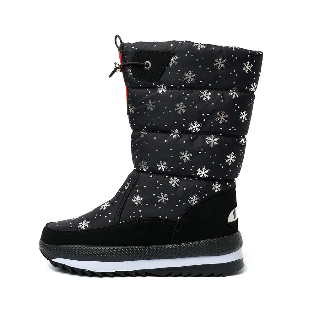 Fashion Zip Snow Boots Women Mid-Calf Winter Shoes For Men  Casual Watarproof Platform Heels Botas