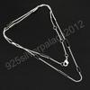 Natural Black Tourmaline Gemstone 925 Sterling Silver Plated Chain Minimalist Crystal Necklace, Adjustable Healing Stone Jewelry