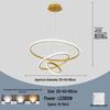 UOSU Modern Minimalist Gold Pendant Light