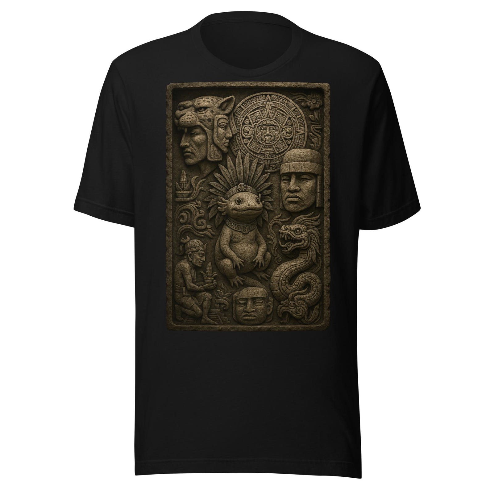 Aztec Warrior Symbols Unisex t-shirt 3XL