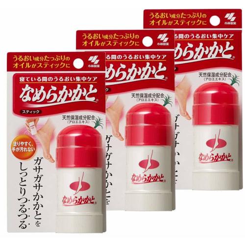 

Kobayashi Pharmaceutical [Bulk Purchase] Smooth Heel Stick, Intensive Moisturizing Care While You Sleep, with Aloe Extract, 30g x 3