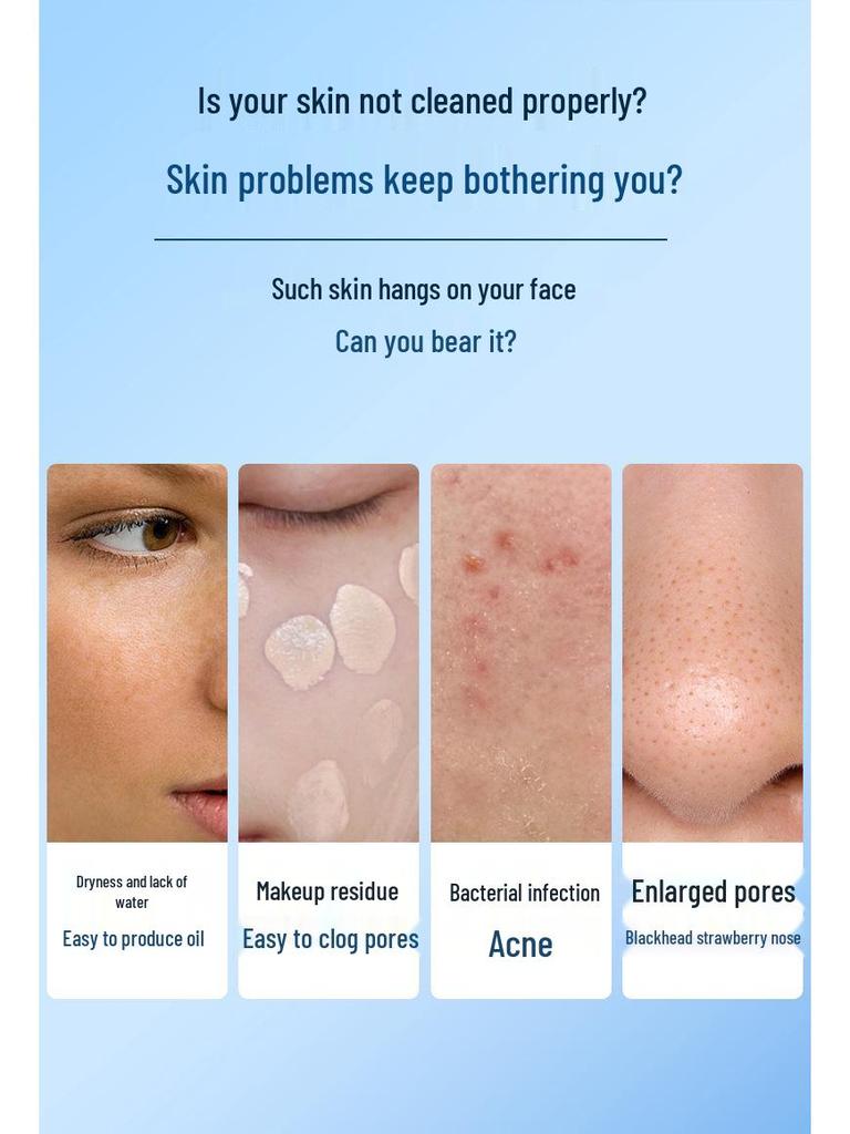 Electric Blackhead Remover with Large Suction and Ultra-Micro Purple Light