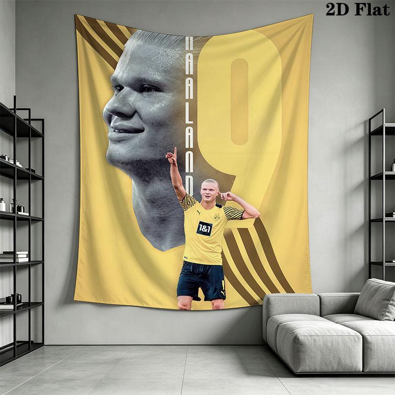Haaland Wall Hanging Printed Fabric Blanket Decorative Tapestries for Bedroom Living Room Home Decor