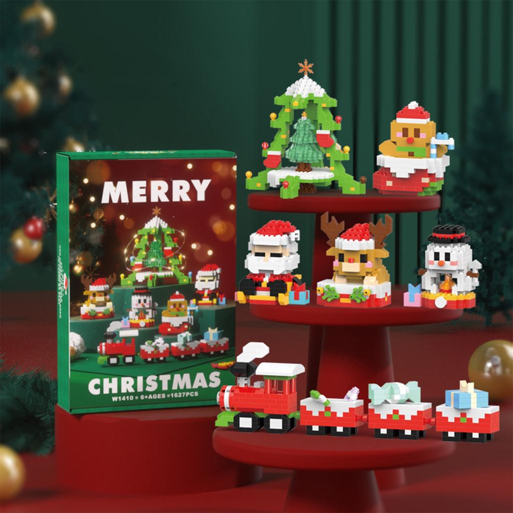 Building Block Gifts, A Six-in-one Building Block Set, Christmas Decoration Ornaments, Fun, Building Block Display Items