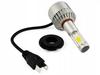 Żarówki Led H7 S2 72W Cob Mocne Zestaw 16000 Lm