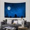 Night Starry Sky and Moon Tapestry Office Living Room Tapestry Home Wall Decoration Tapestry
