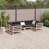 VidaXL Salon de jardin 6 pcs bois de pin massif 3299603