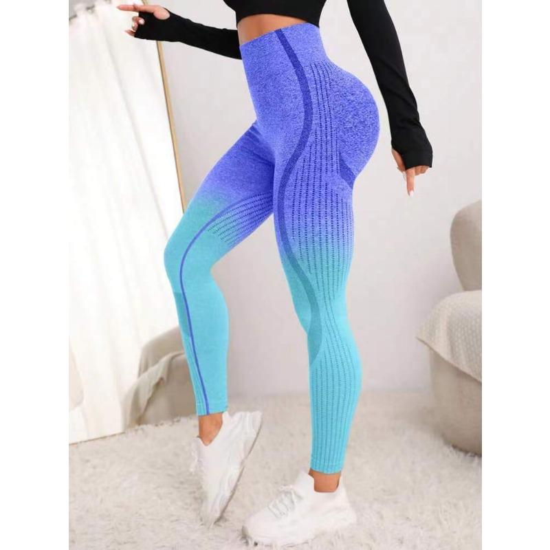 

Женские спортивные леггинсы для фитнеса, штаны для йоги, бесшовные, повседневные, облегающие, с высокой талией, для занятий йогой, женские леггинсы для бега и занятий йогой 25607 S фиолетовый