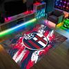 Bologna FC Design Crystal Velvet Carpet Cozy Non?Slip Printed Rug For Bedroom Living Room Entrance