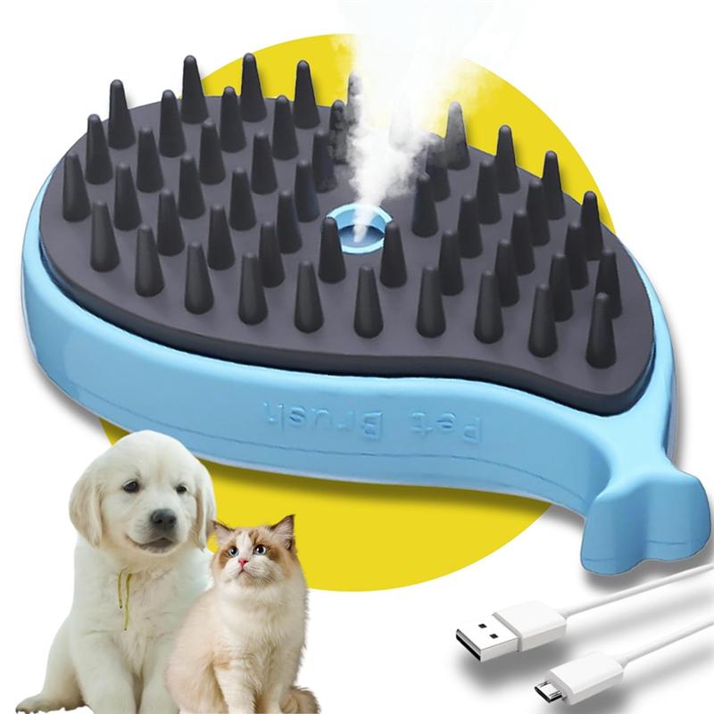 Cat Steam Brush - Self Cleaning Steamy Cat Brush For Massage, Steam Pet Brush For Removing Tangled And Loose Hair