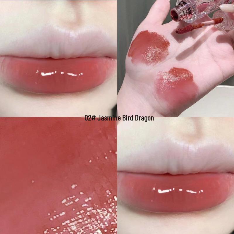 SHAQINUO Moisturizing Water-Gloss Lip Glaze: Translucent, Long-Lasting, Youthful Low Saturation Lipstick.