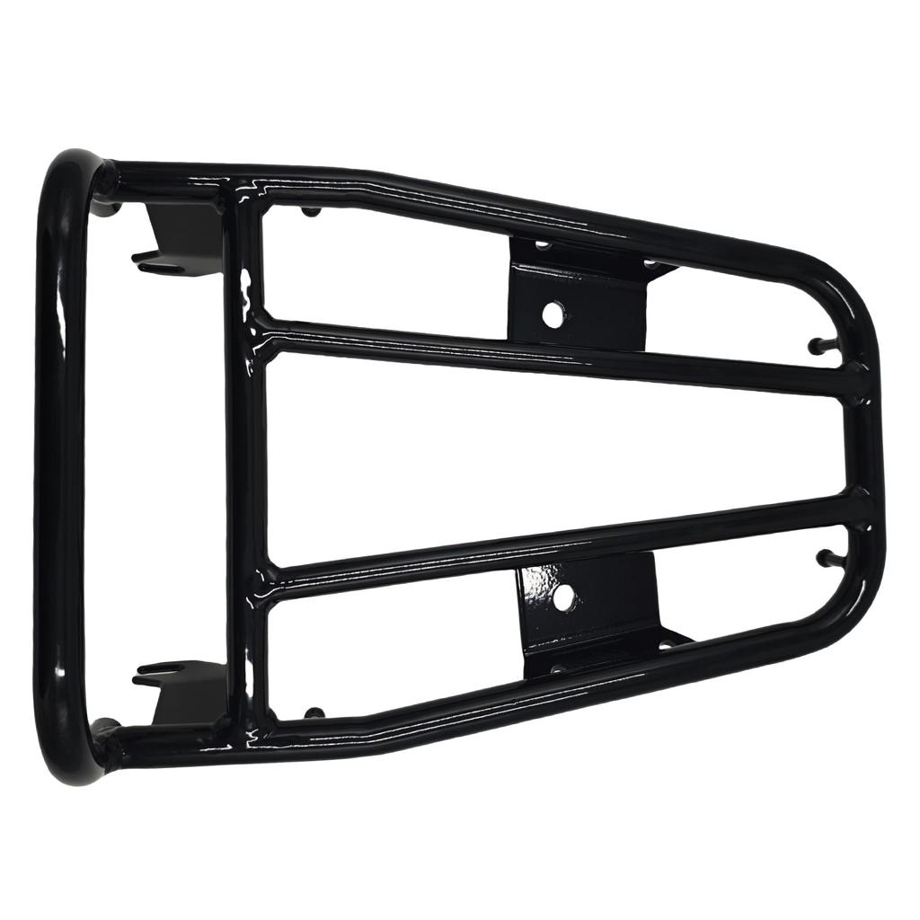 Yoothi Porte-bagages arrière Support de top-case pour Honda CT125 Hunter Cub (JA55/JA65) Acier Allié Noir Brillant