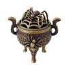 Vintage Alloy Sandalwood Incense Burner Elephant Lucky Hollow Out Lotus Incense Censer Year of the Horse Mini Three Legged Stove