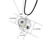 1 Pair Moon Sun Couple Necklace Decorative Electroplated Anti-rust Stylish Projector Pendant Ornament Birthday Gift