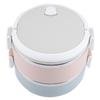 Stainless Steel Leakproof Food Container 2/4 Tier Food Container Thermal Lunch Box  For Office