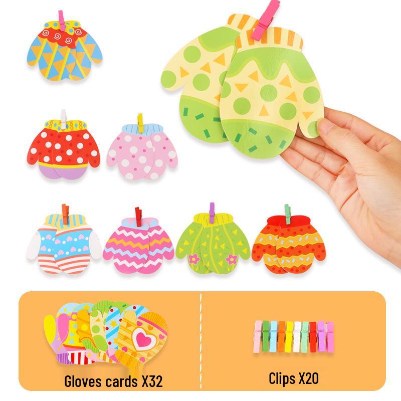 Children's Sock Matching Puzzle for Early Education