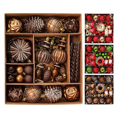 Unregelmäßige Form Weihnachtsball-Set 2025 - DIY Baumschmuck & Szenendekoration