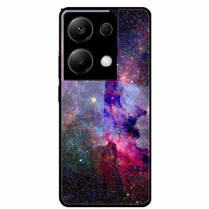 Redmi NOTE 13 PRO 4G Case with Tempered Glass & Aesthetic Color Painting