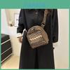 Canvas Bag Female Artful National Style With Contrast Stitching For Casual Outings