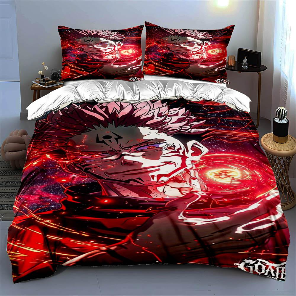 Red Fiery Face. Bedding Duvet Cover Sets Duvet Covers Pillowcases Gifts (1 * Duvet Cover 2 * Pillowcases, Without Duvet Insert)