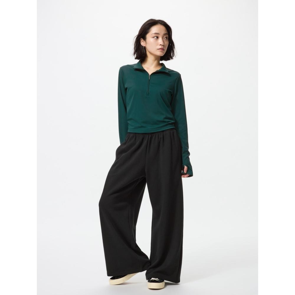 Uniqlo Sweat Wide Pants Short Length Model