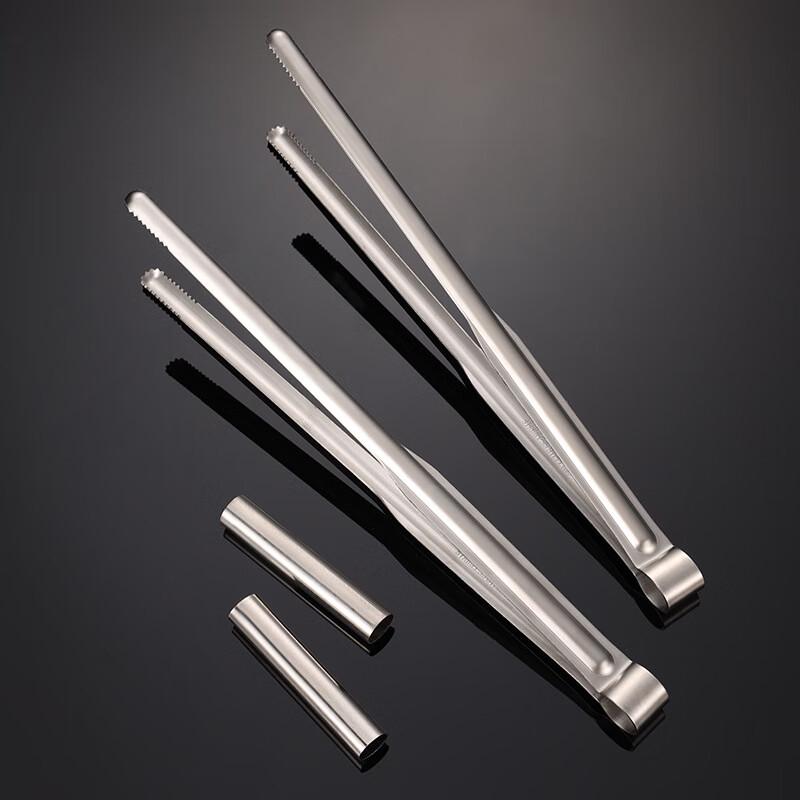ZISIZ Small Stainless Steel BBQ/Serving Tongs
