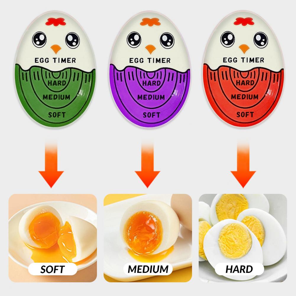 Kitchen Egg Timer Food Grade Color Changing Egg Timer for Accurate Soft Medium Hard Boiled Eggs Temperature Mini Kitchen Gadget