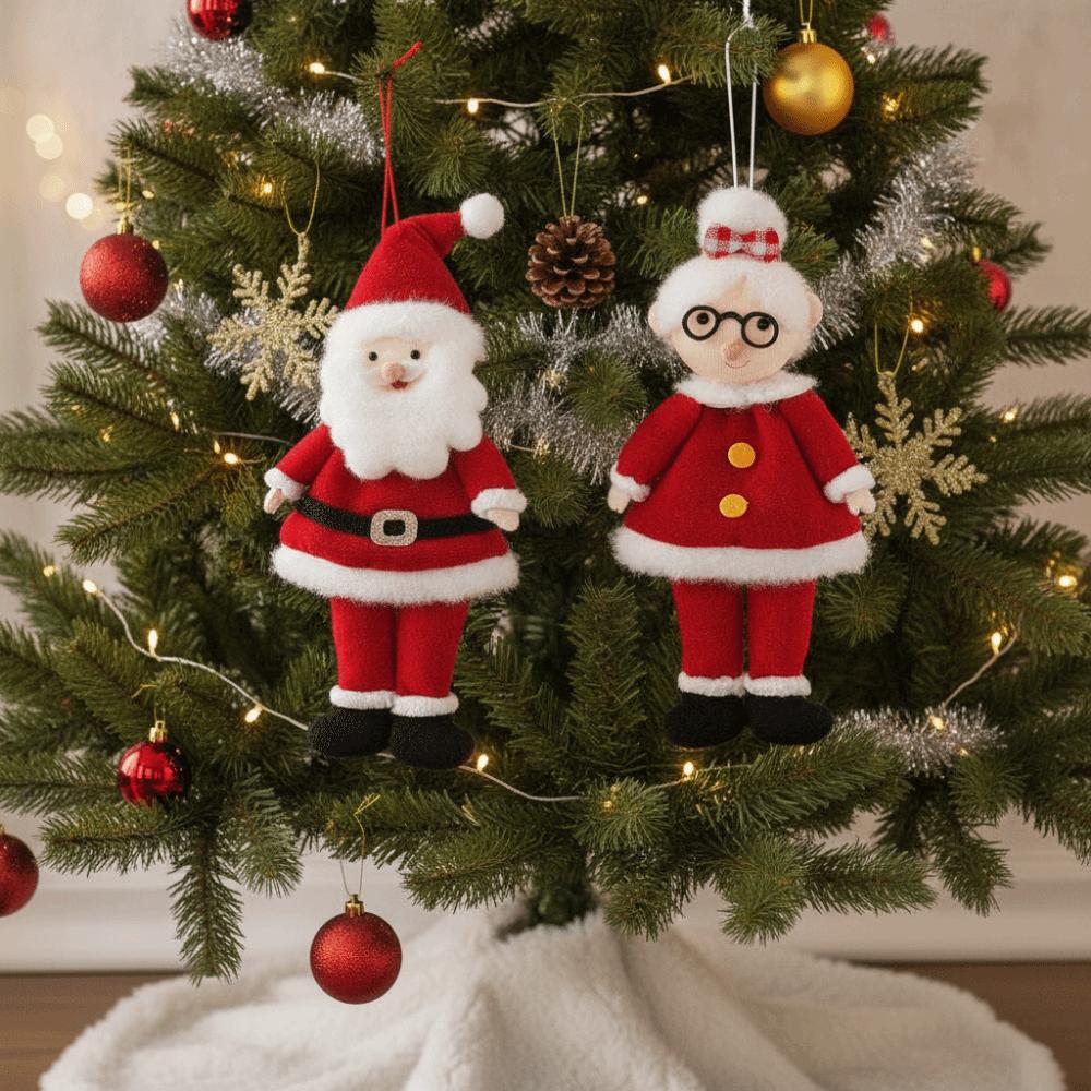 Exquisite Santa Claus Hanging Pendant Creative Xmas Hanging Decoration Christmas Tree Decor