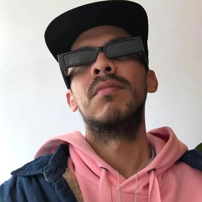 Luxury Rectangular Stylish Sunglasses Man Street Style Timeless Designer Black Shades Sun Glasses Small Frame Personality UV400 Protection Eye Wear